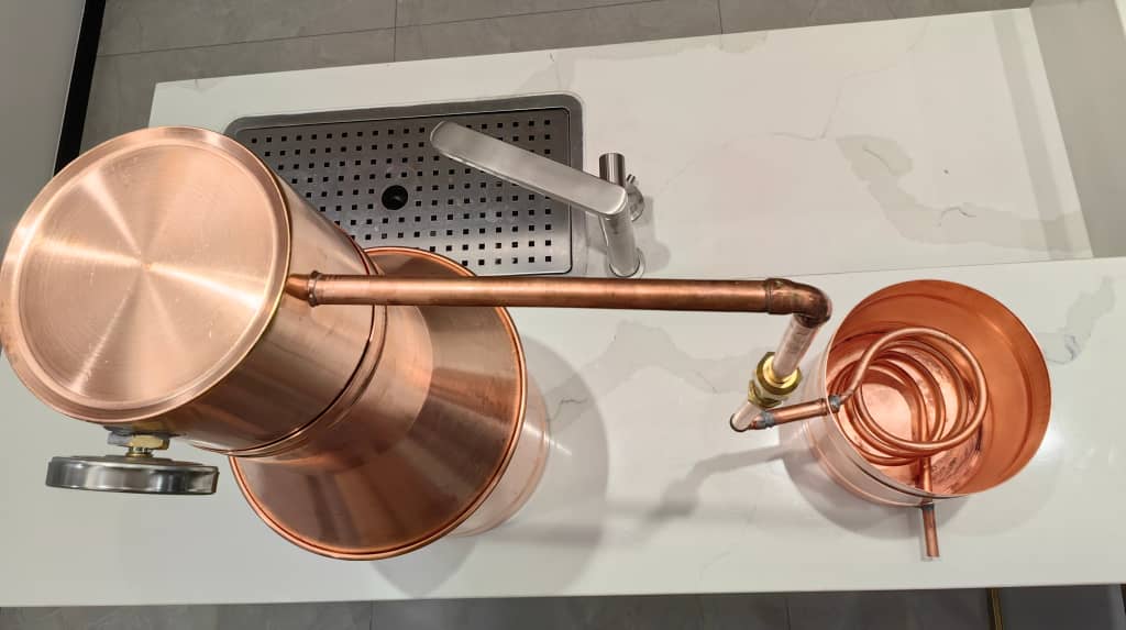 1.65 Gallon Copper Moonshine Thumper/Doubler - Upgrade For 5 Gallon Stills