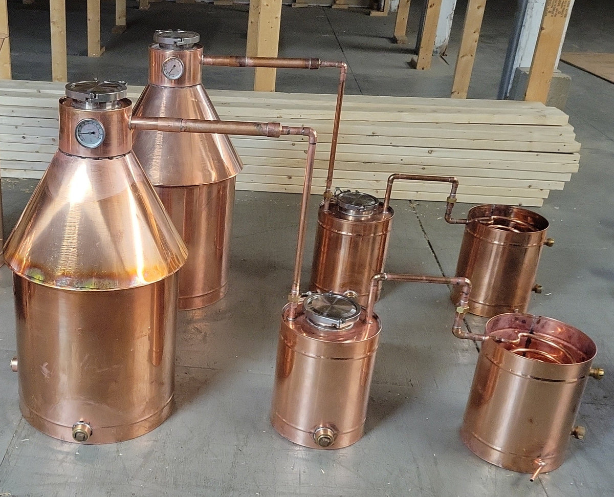 300L 500L Small Distiller Electric Heating Copper Alcohol Distillation  Equipment Craft Distillery Machine for Any Type